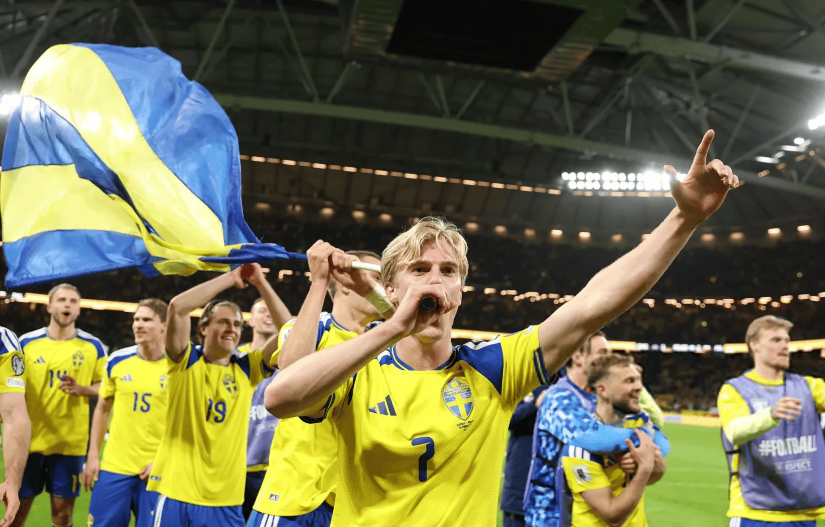 九游娱乐app-瑞典预选赛2平4负，用欧国联名额晋级附加赛并成功出线